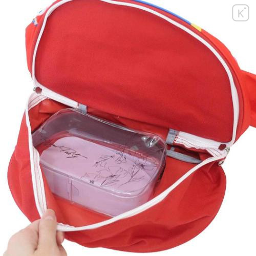 Japan Peko Chan Gym Sack Knapsack Drawstring Backpack - Milky Candy Red - 4