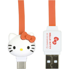 Japan Sanrio USB to Type-C Sync & Power Mascot Cable - Hello Kitty