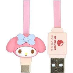 Japan Sanrio USB to Type-C Sync & Power Mascot Cable - My Melody