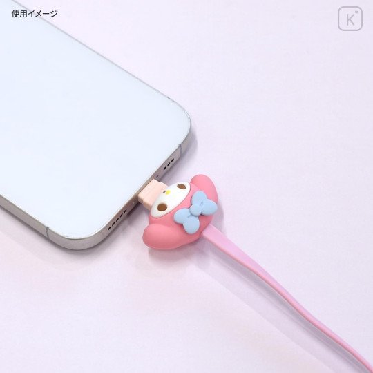 Japan Sanrio USB to Type-C Sync & Power Mascot Cable - My Melody - 4
