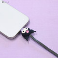 Japan Sanrio USB to Type-C Sync & Power Mascot Cable - Kuromi - 4