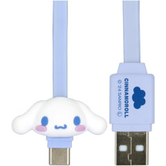 Japan Sanrio USB to Type-C Sync & Power Mascot Cable - Cinnamoroll