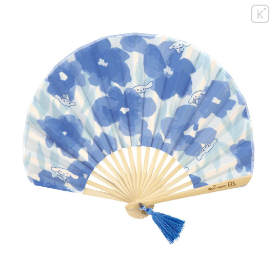 Japan Sanrio Bamboo Fan with Gift Box - Cinnamoroll - 1