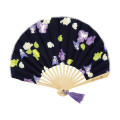 Japan Sanrio Bamboo Fan with Gift Box - Kuromi - 1