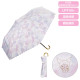 Japan Sanrio Mini Folding Umbrella - Kuromi : Watercolor Motif