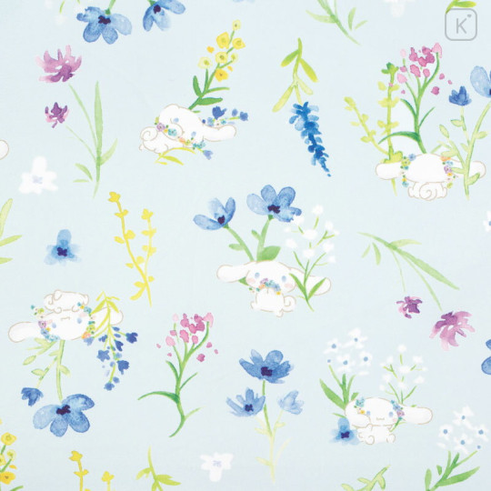 Japan Sanrio Mini Folding Umbrella - Cinnamoroll : Watercolor Flower - 3