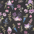 Japan Sanrio Mini Folding Umbrella - Kuromi : Watercolor Flower - 3