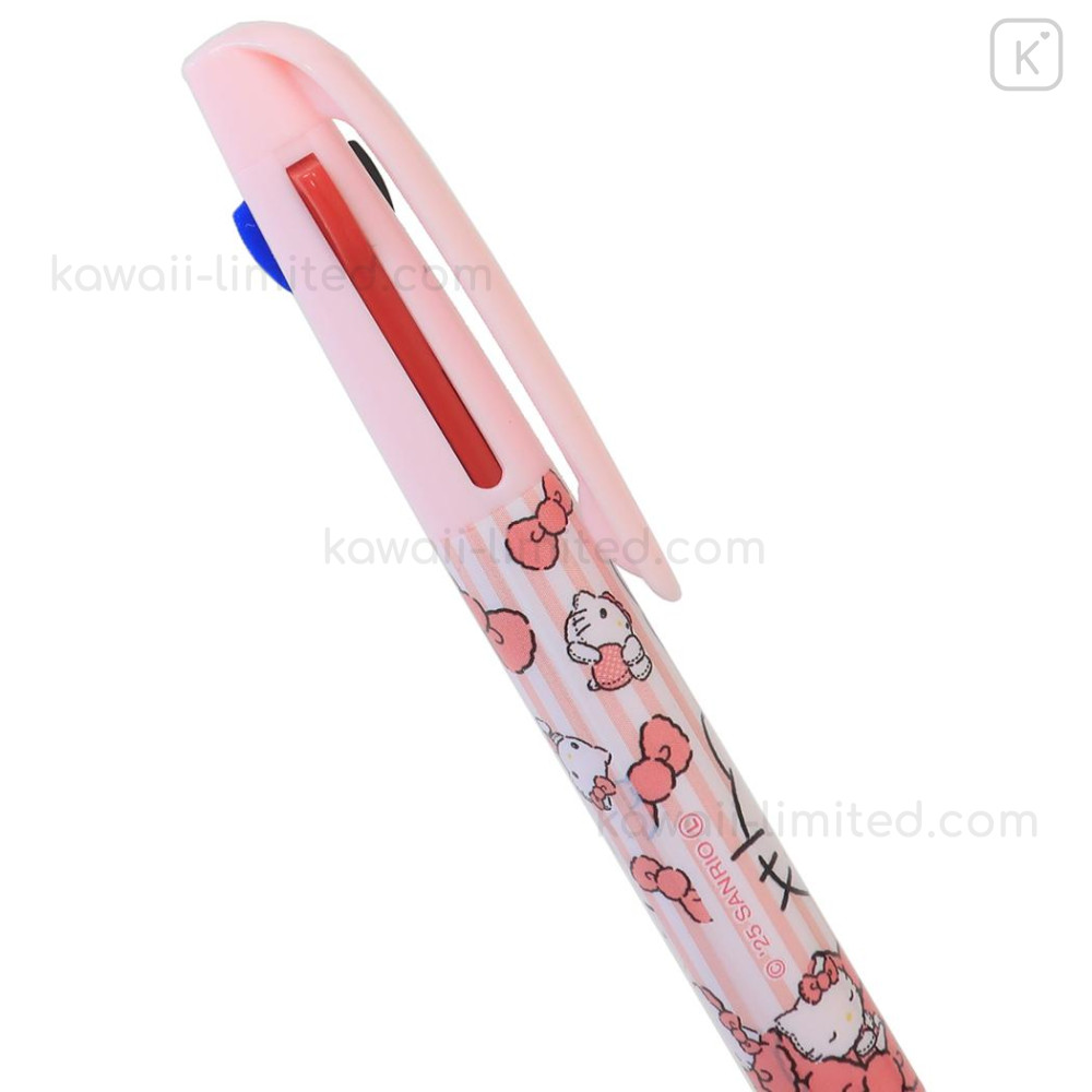 Japan Sanrio 3 Color Multi Ball Pen - Hello Kitty : Ribbon