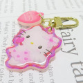Japan Sanrio Acrylic Keychain - Hello Kitty : Dreaming Angel Aurora Heart - 3