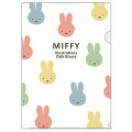 Japan Miffy A4 Clear File Folder - Miffy : Colorful White - 1