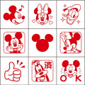 Japan Disney Check Stamp Set - Mickey & Friends - 2