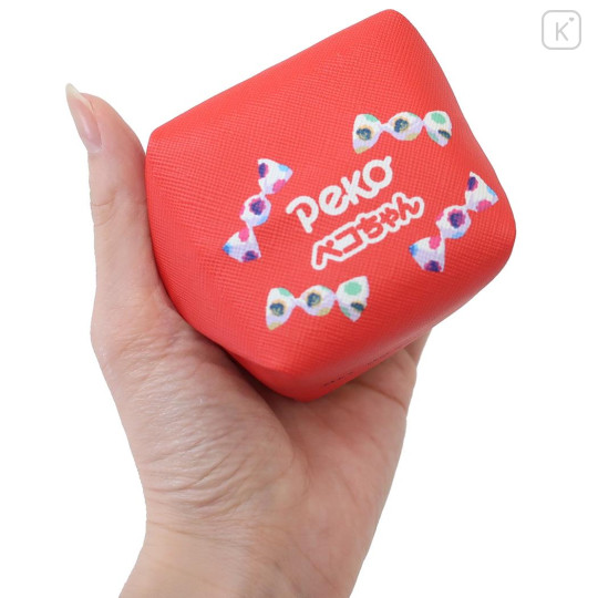Japan Peko Chan Round Mini Pouch - Milky Candy Red - 2