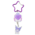 Japan Sanrio Swinging Acrylic Keychain - Kuromi : Star Carabiner - 1