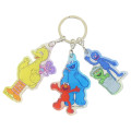 Japan Sesame Street Acrylic Keychain 3 Charm - Say Hi - 1