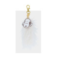 Japan Peanuts Dangling Tail Mascot Keychain - Snoopy : White - 2