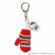 Japan Sanrio Miniature Charm Acrylic Keychain - Hello Kitty : Knit Mittens Red