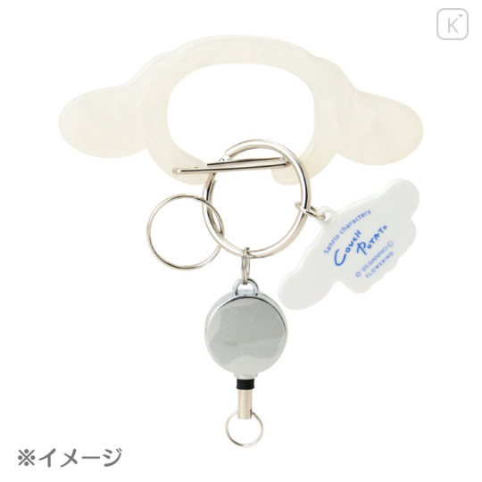 Japan Sanrio Carabiner with Reel - Cogimyun : Couch Potato - 3