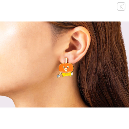 Japan Chiikawa Earrings - Usagi : Halloween Pumpkin Hunter - 3