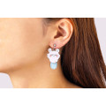Japan Chiikawa Clip-on Earrings - Momonga : Relax - 3