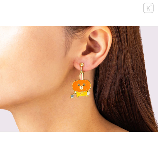Japan Chiikawa Clip-on Earrings - Usagi : Halloween Pumpkin Hunter - 3