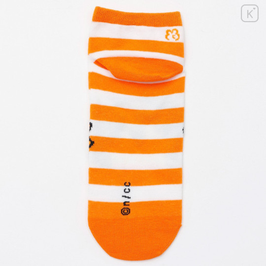 Japan Chiikawa Crew Socks - Shisa : Yeah Striped Orange - 3