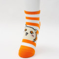 Japan Chiikawa Crew Socks - Shisa : Yeah Striped Orange - 5