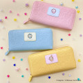 Japan Chiikawa Long Wallet - Chiikawa & Hachiware & Usagi : Happy Dance Embossed Blue - 2