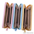 Japan Chiikawa Long Wallet - Chiikawa & Hachiware & Usagi : Happy Dance Embossed Blue - 7