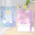Japan Chiikawa 6+1 Pockets A4 Clear File Holder - Chiikawa & Hachiware & Usagi : Sweet Dream Blue - 2