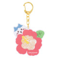Japan Chiikawa Floating Sequins Keychain - Hachiware : Shisa Souvenir Shop Hibiscus - 1