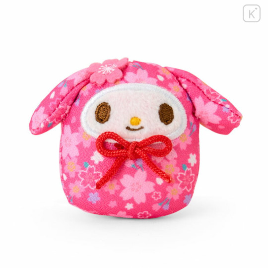 Japan Sanrio Plush Magnet - My Melody : Sakura Daruma - 1