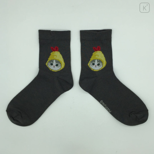 Japan Mofusand Crew Socks - Shrimp Cat Ebinyan - 1