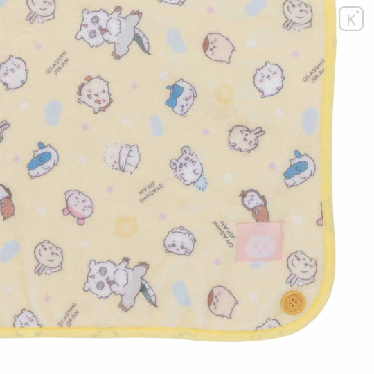 Japan Chiikawa 3way Blanket - Chiikawa & Hachiware & Usagi : Pastel Yellow - 7