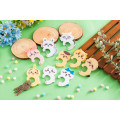 Japan Chiikawa Acrylic Carabiner - Rakko : Smile - 2