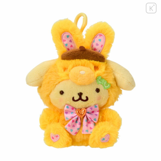 Japan Sanrio Original Mascot Holder - Pompompurin : Spring Rabbit - 1