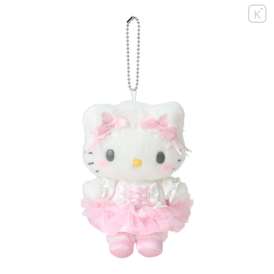 Japan Sanrio Original Mascot Holder - Hello Kitty : White Cat Ballerina - 1