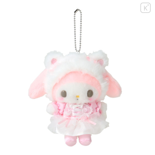 Japan Sanrio Original Mascot Holder - My Melody : White Cat Ballerina - 1