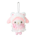 Japan Sanrio Original Mascot Holder - My Melody : White Cat Ballerina - 1