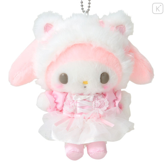 Japan Sanrio Original Mascot Holder - My Melody : White Cat Ballerina - 2