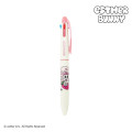Japan Esther Bunny 3 Color Multi Ball Pen - Strawberry Love White Pink - 2