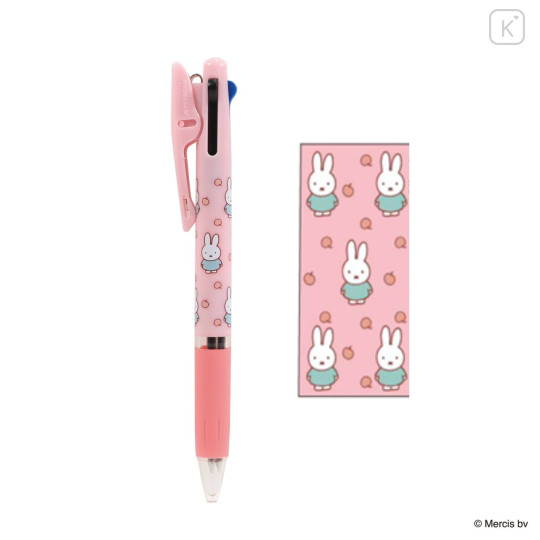 Japan Miffy Jetstream 3 Color Multi Ballpoint Pen - Miffy : Cherry Pink - 1