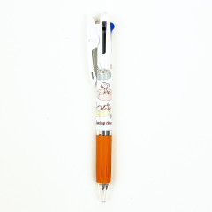 Japan Peanuts Jetstream 3 Color Multi Ball Pen - Snoopy & Woodstock : Relax White