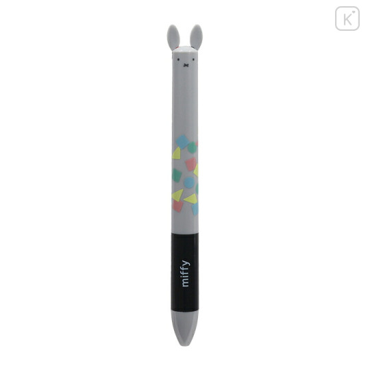 Japan Miffy Two Color Mimi Pen - Miffy : Grey - 1