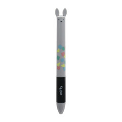 Japan Miffy Two Color Mimi Pen - Miffy : Grey