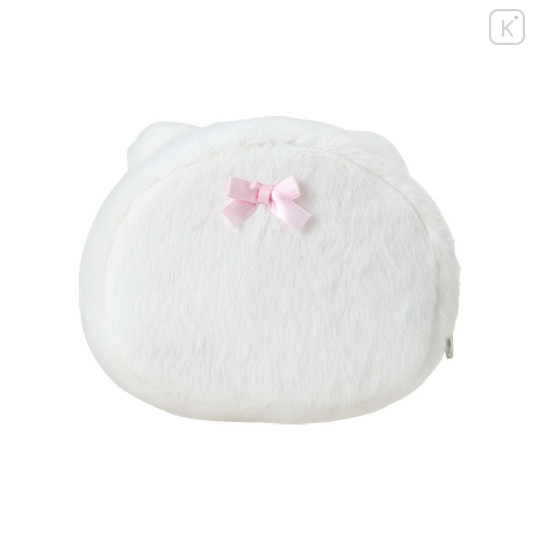 Japan Sanrio Original Face-shaped Pouch - Hello Kitty : White Cat Ballerina - 2