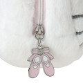 Japan Sanrio Original Face-shaped Pouch - Hello Kitty : White Cat Ballerina - 5