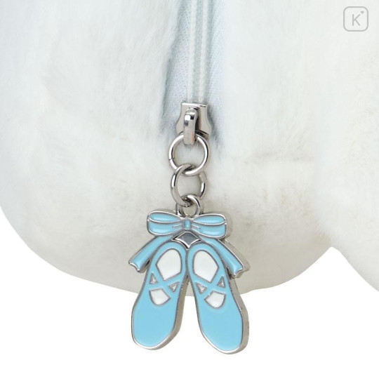 Japan Sanrio Original Face-shaped Pouch - Cinnamoroll : White Cat Ballerina - 5