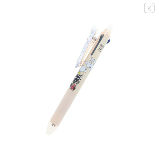 Japan Moomin FriXion Ball 3 Slim Color Multi Erasable Gel Pen - Moomintroll : Beige - 3