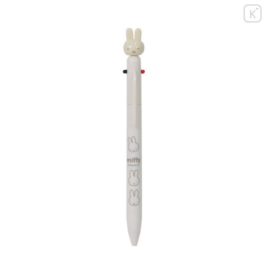 Japan Miffy Mascot 3 Color Multi Ballpoint Pen - Miffy : White Beige - 1