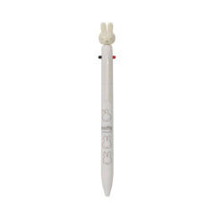Japan Miffy Mascot 3 Color Multi Ballpoint Pen - Miffy : White Beige